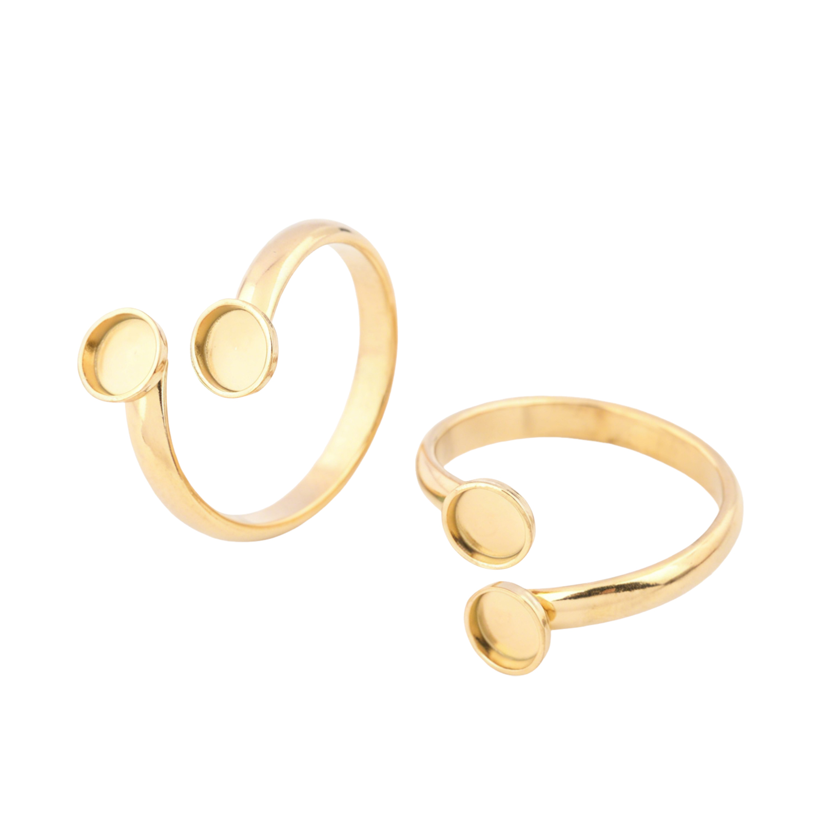 Ring Set Adjustable - 10 قطع من قواعد الخواتم القابلة