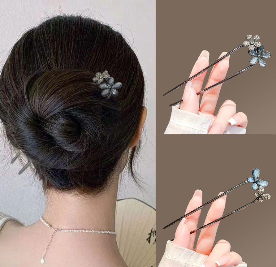 Women Knight Accessories - دبوس شعر معدني على شكل حرف