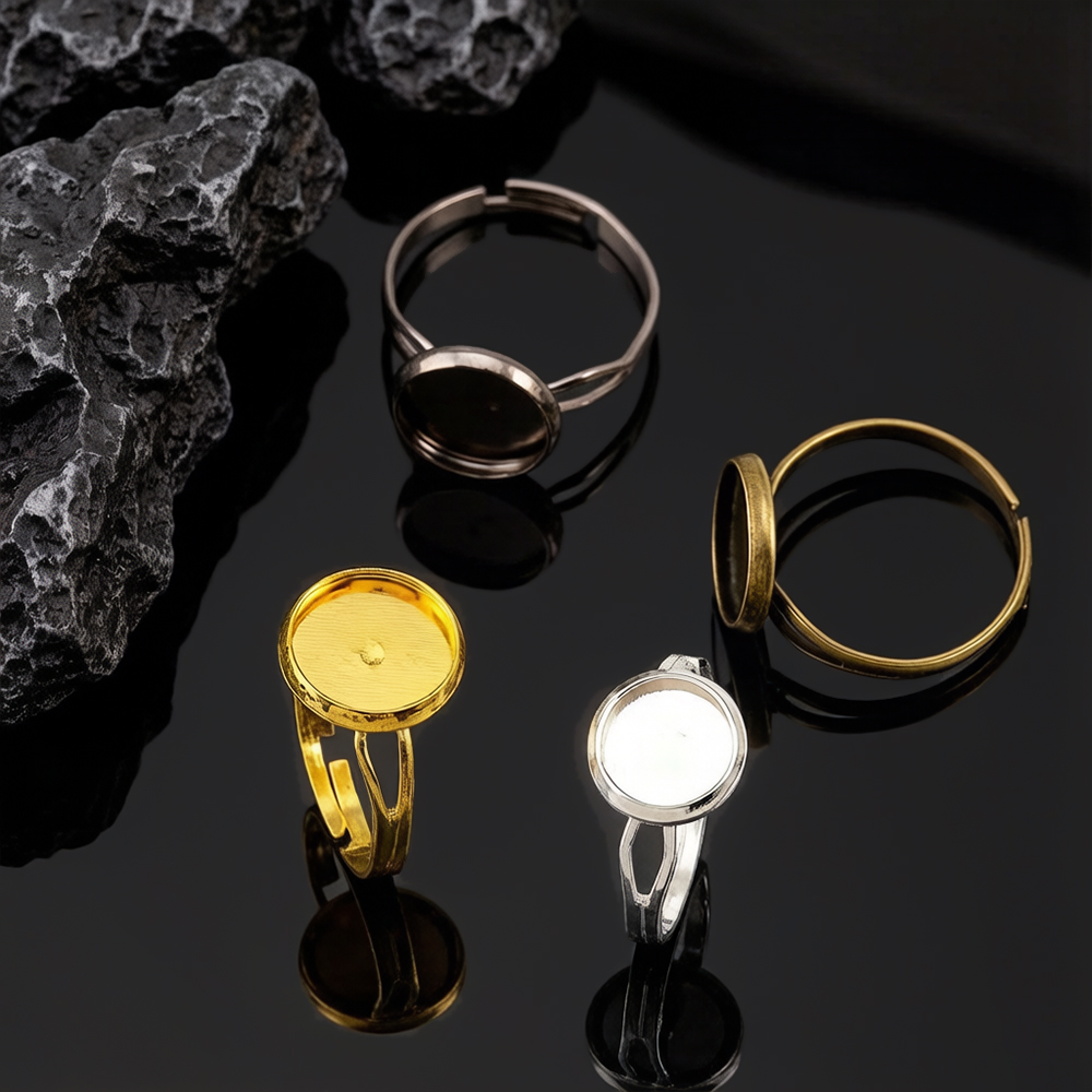 Ring Set Adjustable - 10 قطع/مجموعة قاعدة خاتم فارغة قابلة