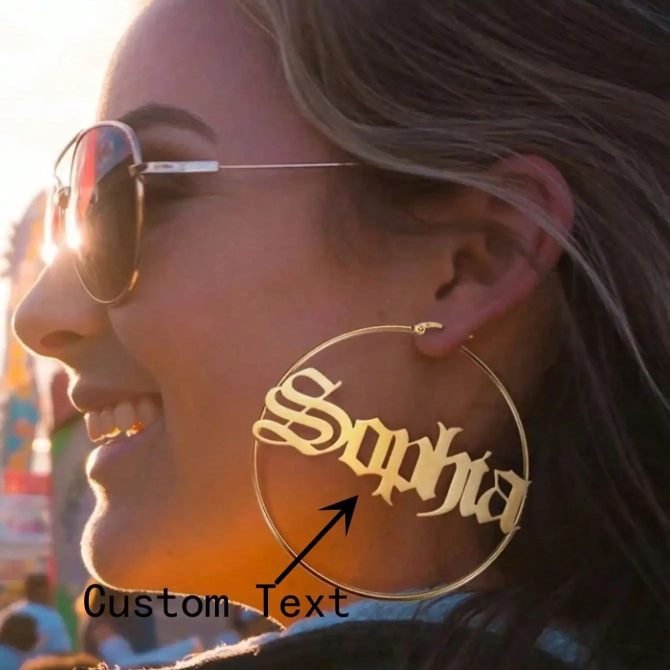 Women Accessories Name In English - مخصص الإنجليزية القديمة اسم هوب أقراط