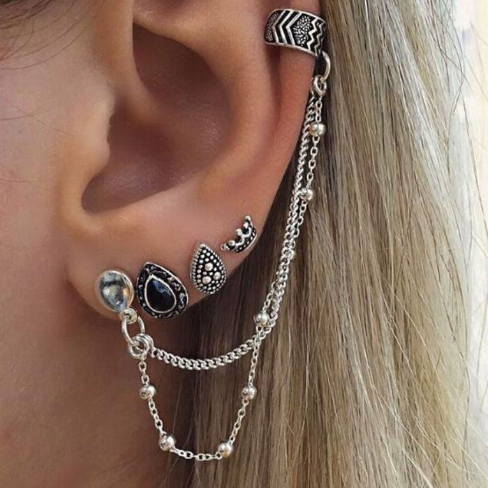 مجموعة واحدة من مشابك الأذن ال - مراجعة Women Accessories Shop Design وسعره