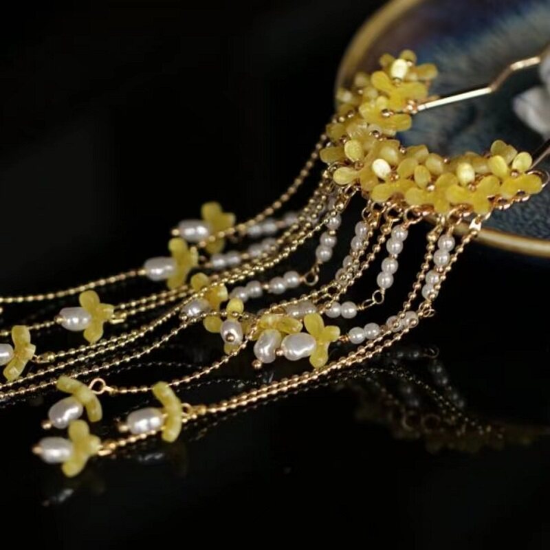 دبوس شعر بنمط عتيق مزين بزهور  - مراجعة Women'S Formal Accessories وسعره