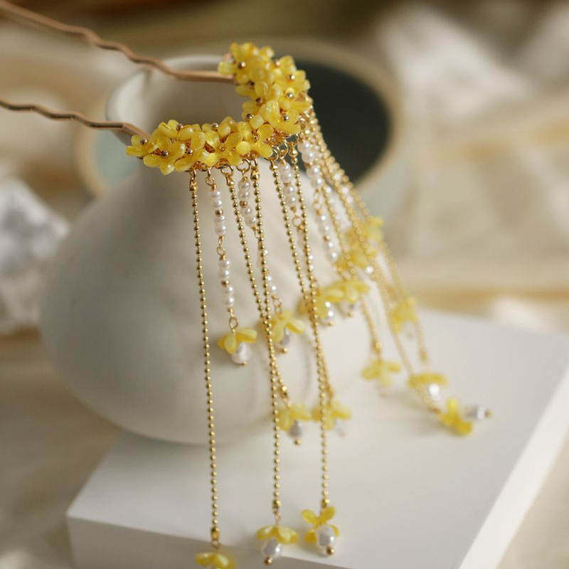 دبوس شعر بنمط عتيق مزين بزهور  - مراجعة Women'S Formal Accessories وسعره