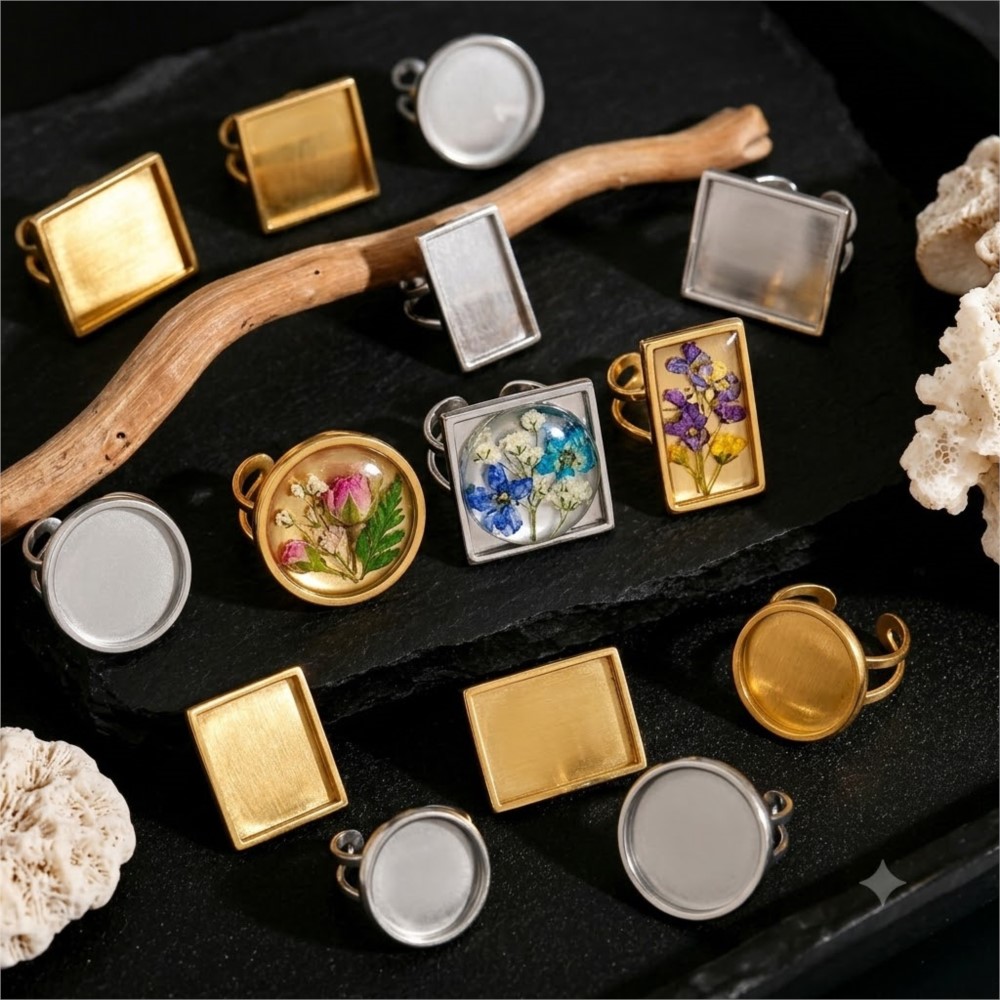 قطعتان من قواعد الخواتم المسطح - مراجعة Ring Set Adjustable وسعره