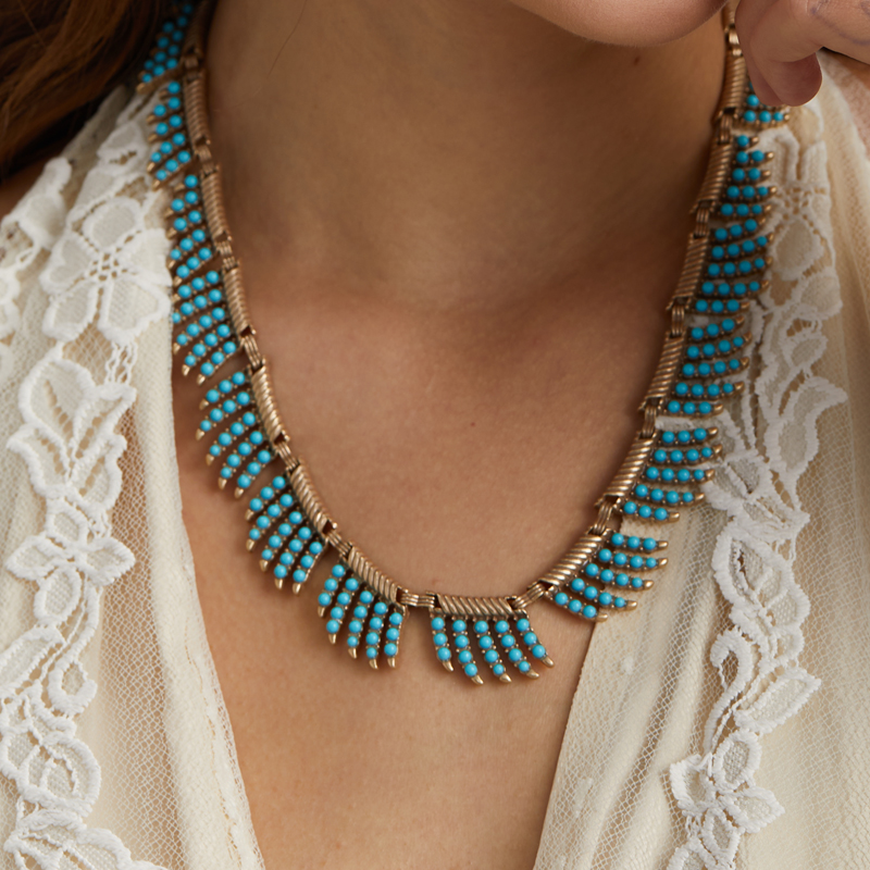 قلادة فيروزية عتيقة للنساء مع  - مراجعة Women'S Accessories Trends 2026 وسعره