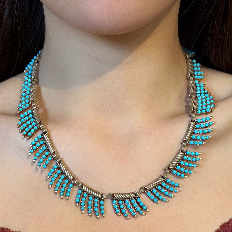قلادة فيروزية عتيقة للنساء مع  - مراجعة Women'S Accessories Trends 2026 وسعره