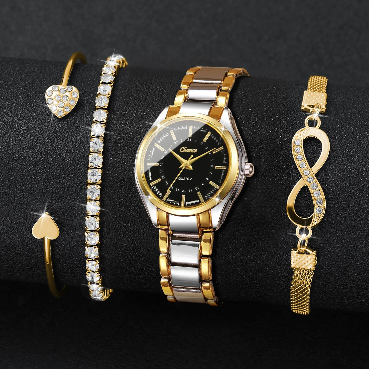4 قطع من الساعات النسائية الأن - مراجعة Women Accessories Gift Box وسعره