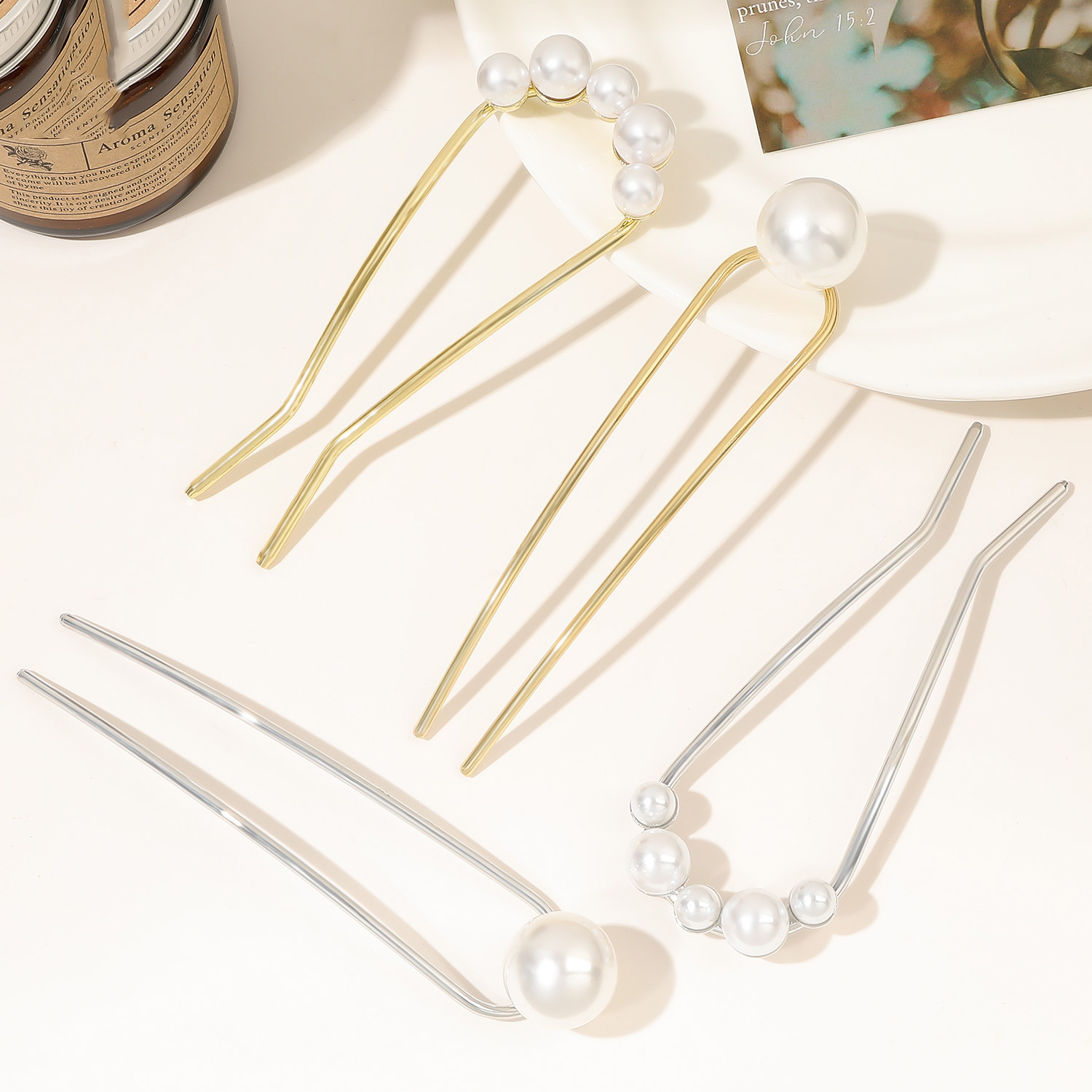 دبوس شعر معدني جديد بتصميم عتي - مراجعة Women'S Formal Accessories وسعره