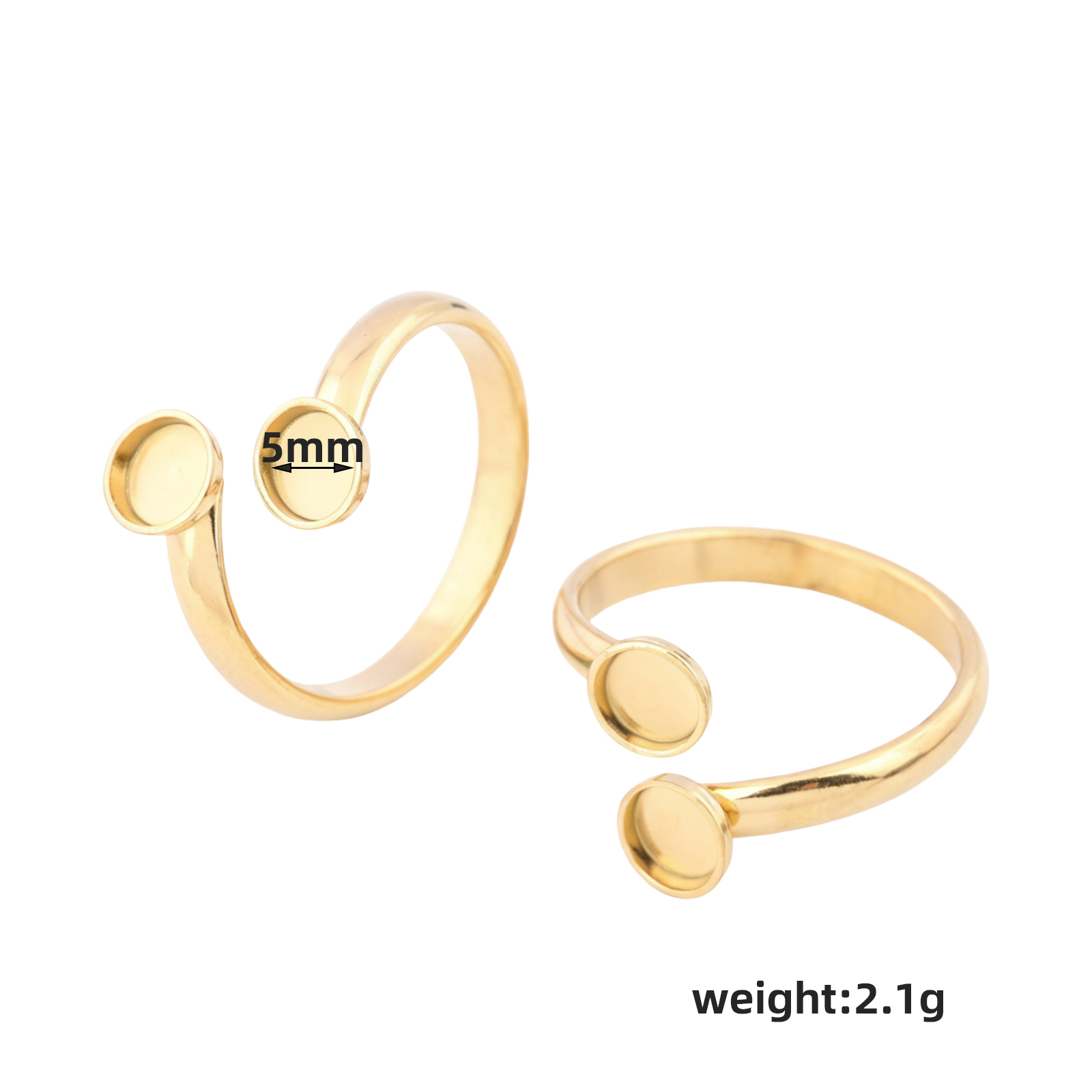 10 قطع من قواعد الخواتم القابل - مراجعة Ring Set Adjustable وسعره
