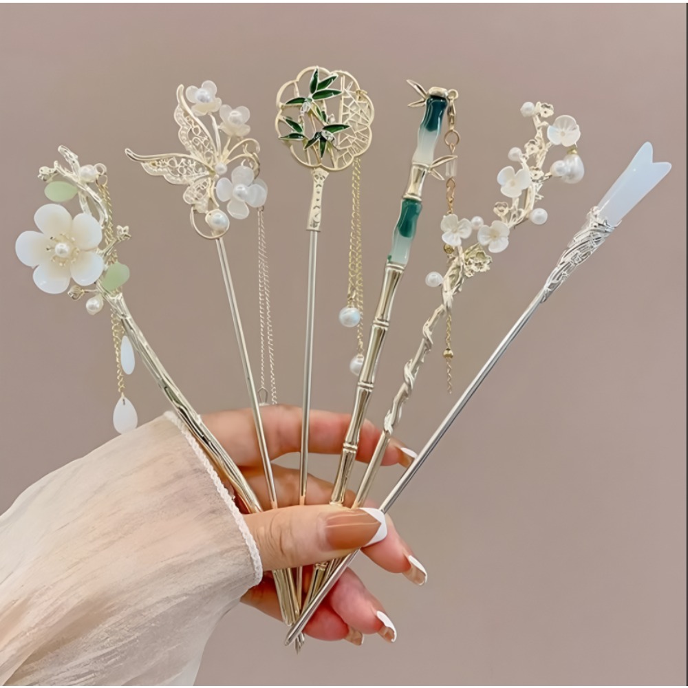 1/6 قطع دبوس شعر أنيق على الطر - مراجعة Young Women'S Accessories وسعره