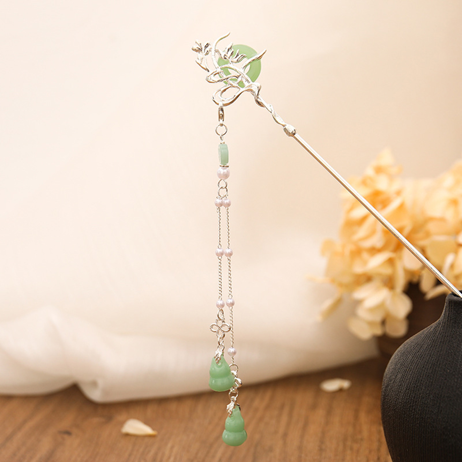 النمط الصيني الزجاج دبوس الشعر - مراجعة Young Women'S Accessories وسعره