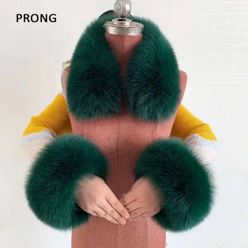 الشتاء الفراء الحقيقي طوق والأ - مراجعة Women'S Winter Accessories Set وسعره