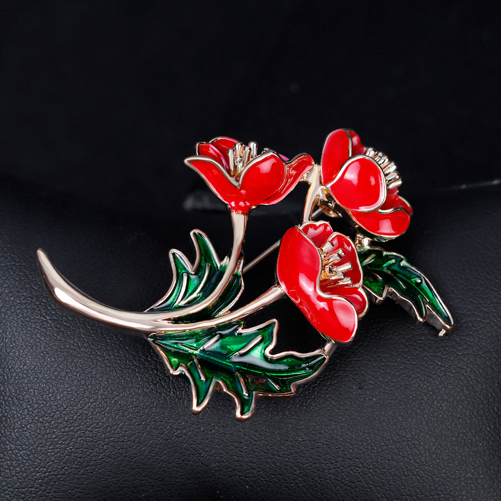 بروش زهرة الخشخاش الأحمر المطل - مراجعة Women'S Accessories Uk وسعره